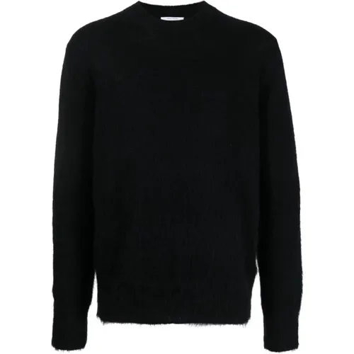 Schwarzer Pullover mit weißen Pfeilen , Herren, Größe: S - Off White - Modalova