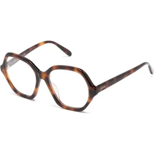 Braun/Havanna Optische Brille Stilvolles Design , Damen, Größe: 55 MM - Loewe - Modalova
