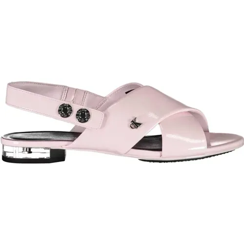 Crossover Flat Sandals , female, Sizes: 5 UK, 3 UK, 4 UK - Calvin Klein - Modalova