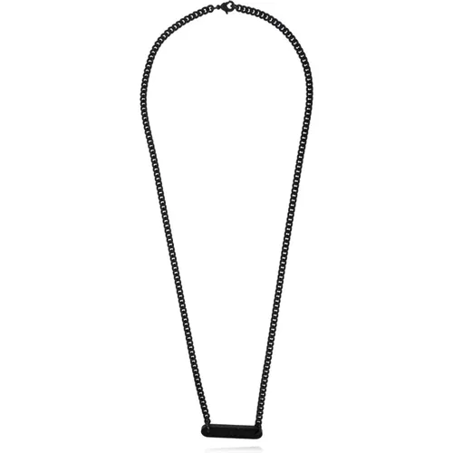 Halskette mit graviertem Logo , Herren, Größe: ONE Size - Palm Angels - Modalova
