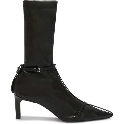 Leather Ankle Boots Stiletto Heel , female, Sizes: 5 1/2 UK, 3 UK, 6 UK - Jil Sander - Modalova