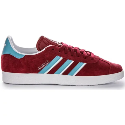 Vintage Burgundy Gazelle Men's Shoes , male, Sizes: 10 UK, 7 1/3 UK, 6 UK - Adidas - Modalova