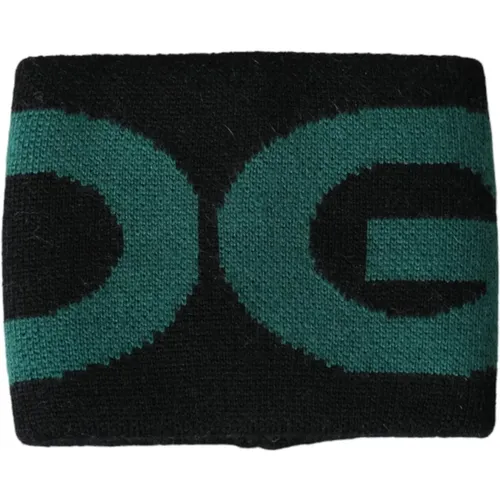 Schwarz Grün Wolle Logo Armband - Dolce & Gabbana - Modalova