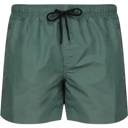 Camo Grüne Shorts Kostüm Elastischer Bund , Herren, Größe: M - Sundek - Modalova