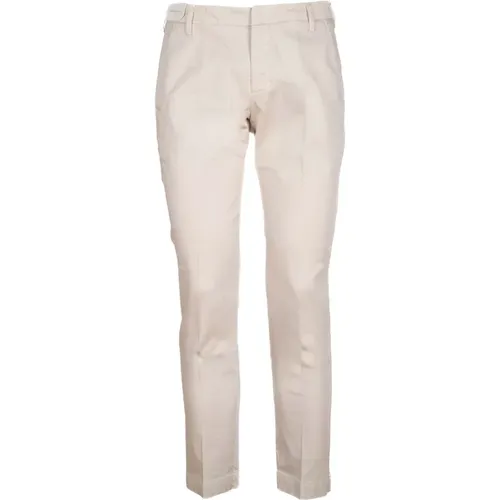 Cotton Slim-Fit Trousers , male, Sizes: W36, W34, W44, W33, W31 - Entre amis - Modalova