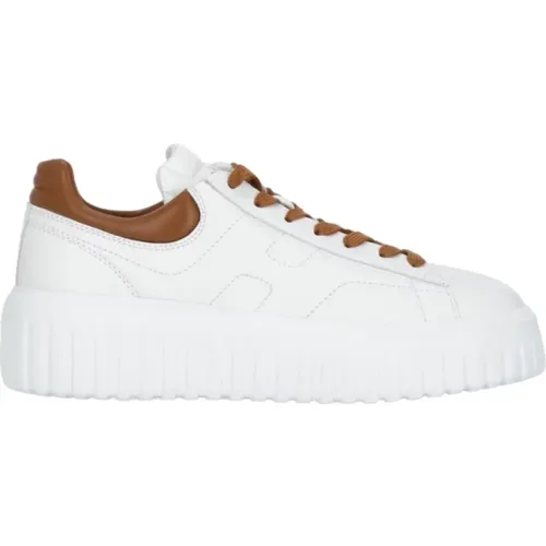 Weiße Ledersneakers für Frauen , Damen, Größe: 38 1/2 EU - Hogan - Modalova