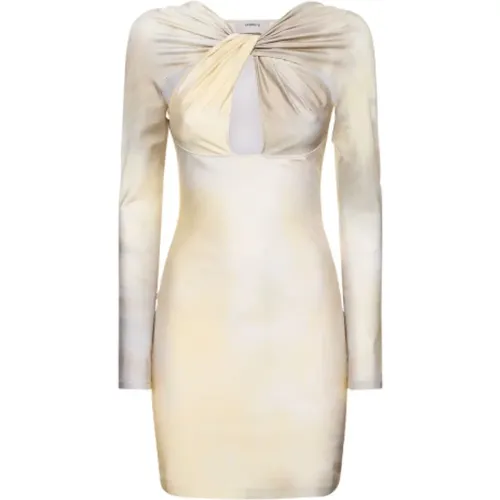 Twisted Cut-Out Jersey Dress , female, Sizes: S - Coperni - Modalova