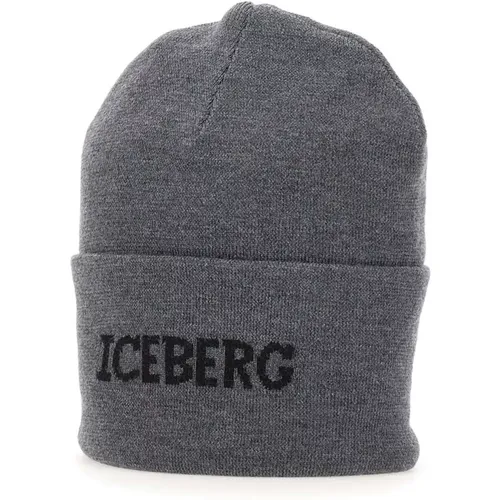 Herren Wollmütze Grau Iceberg - Iceberg - Modalova