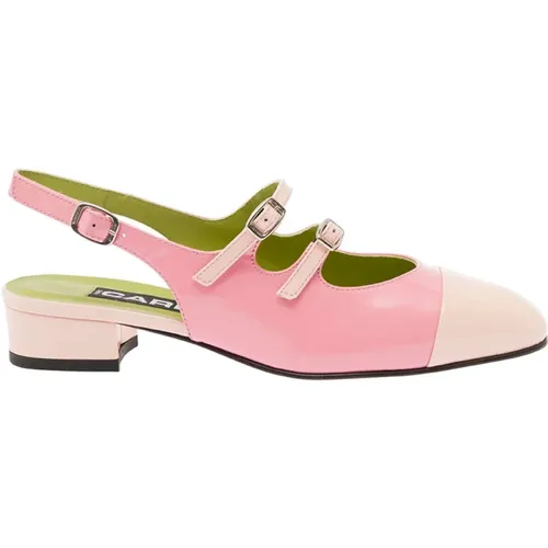 Slingback Mary Janes with Block Heel , female, Sizes: 5 UK, 4 UK, 2 UK - Carel - Modalova