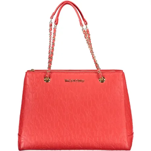 Chic Polyethylene Shoulder Bag with Contrasting Details , female, Sizes: ONE SIZE - Valentino by Mario Valentino - Modalova