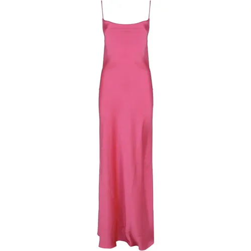 Fuchsia Square Neckline Dress , female, Sizes: S, 2XS - Andamane - Modalova