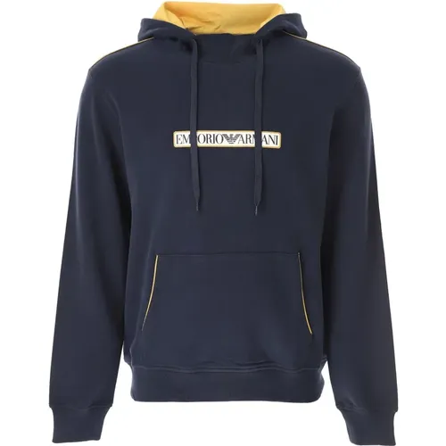 Logo Print Kapuzenpullover - , Herren, Größe: XL - Emporio Armani - Modalova