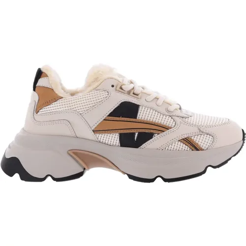 Beige Pelz Sneaker Ross Nomad , Damen, Größe: 41 EU - Nubikk - Modalova