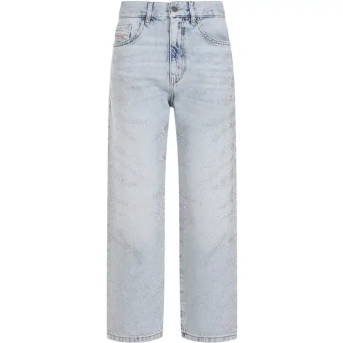 Crystal Embellished Jeans , female, Sizes: W26, W27, W25 - Diesel - Modalova