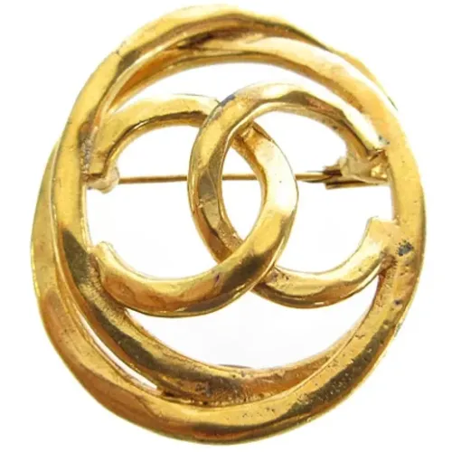 Pre-owned Metal brooches , female, Sizes: ONE SIZE - Chanel Vintage - Modalova