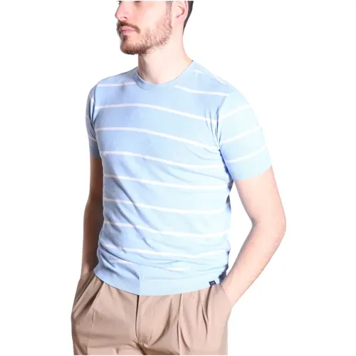 Striped Sky T-Shirt , male, Sizes: L, M - PAUL & SHARK - Modalova