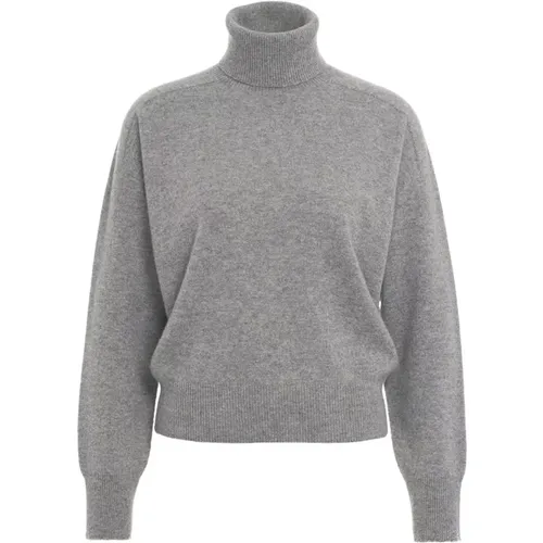 Luxurious Grey Turtleneck Sweater Aw24 , female, Sizes: L, M - MVM - Modalova