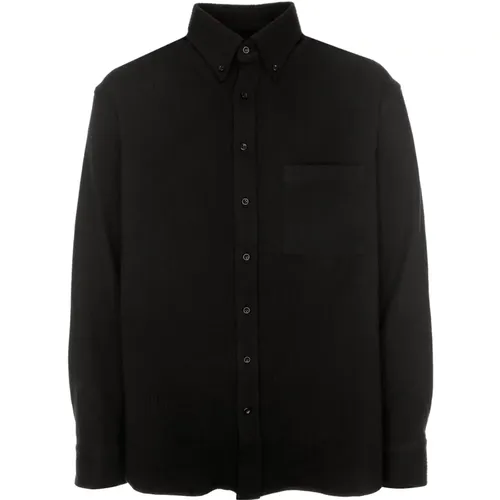 Seersucker Hemd Oversized Fit Button-Down , Herren, Größe: S - LC23 - Modalova