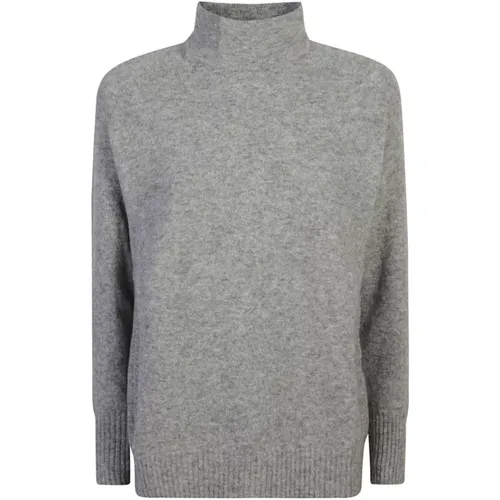 Grauer Sweatshirt Aw24 Damenmode - Le Tricot Perugia - Modalova