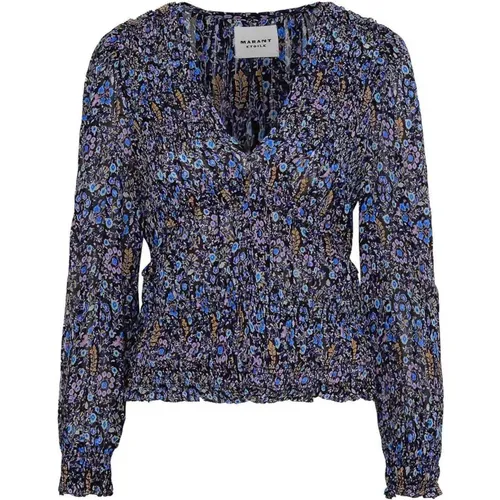 Purple V-Neck Shirt Aw20 , female, Sizes: M - Isabel Marant Étoile - Modalova