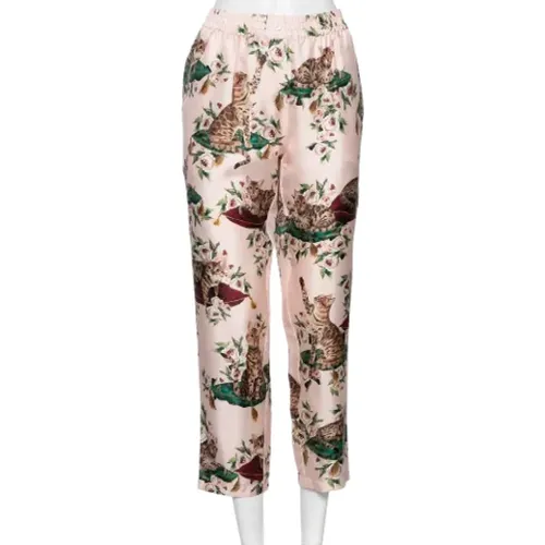 Pre-owned Silk bottoms , female, Sizes: M - Dolce & Gabbana Pre-owned - Modalova