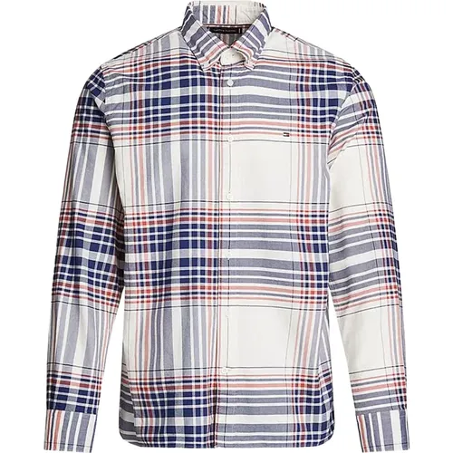 Kariertes Oxford-Hemd , Herren, Größe: XL - Tommy Hilfiger - Modalova