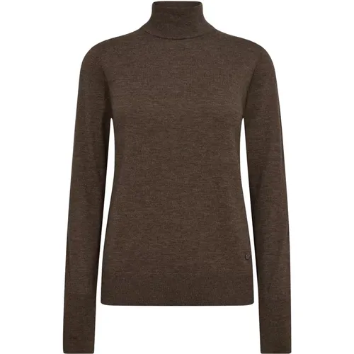 Elegant Highneck Knit Sweater Rain Drum , female, Sizes: M, XL, L, S - MOS MOSH - Modalova