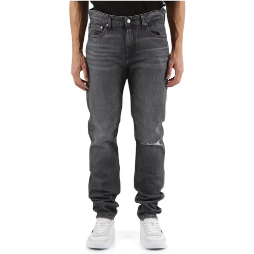 Slim Taper Denim Jeans Fünf Taschen , Herren, Größe: W32 - Calvin Klein Jeans - Modalova