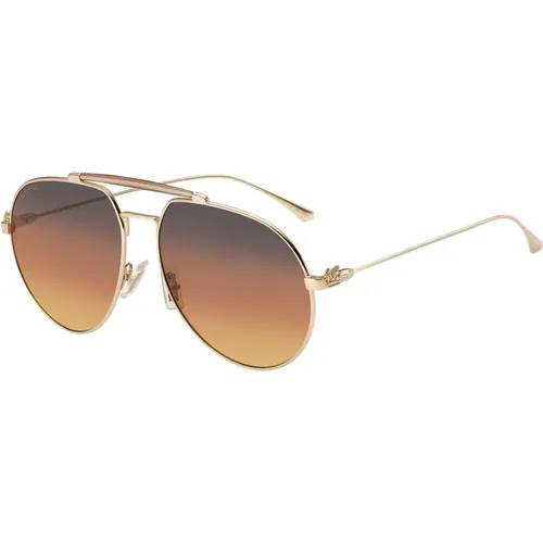 Rose Gold Sunglasses with Orange Shaded , unisex, Sizes: 61 MM - ETRO - Modalova