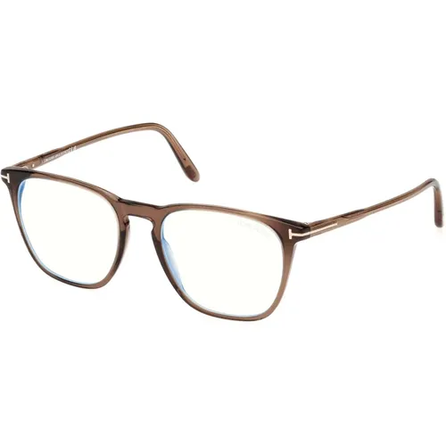 Stilvolle Brille Ft5937-B in Braun , Herren, Größe: 52 MM - Tom Ford - Modalova