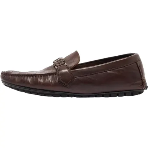 Pre-owned Leder flats , Herren, Größe: 44 EU - Louis Vuitton Vintage - Modalova