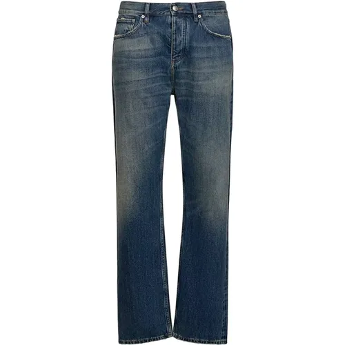 Straight Leg Jeans, Made in Italy , male, Sizes: W31, W32, W34, W33 - Burberry - Modalova