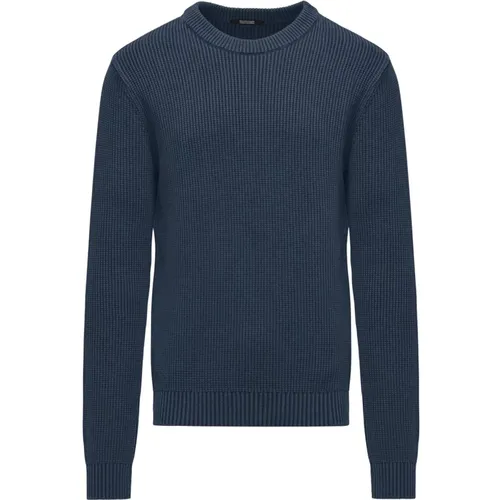 Warm Ribbed Cotton Sweater for Men , male, Sizes: XS, 3XL, XL, 2XL, L, M, S - BomBoogie - Modalova