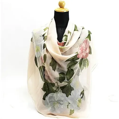 Rosa Silk Scarf - Pre-owned , female, Sizes: ONE SIZE - Chanel Vintage - Modalova