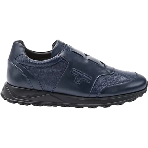 Cuneo Sneaker Sport Napa Kalbsleder +Grained Kalbsleder , Herren, Größe: 41 1/2 EU - Testoni - Modalova