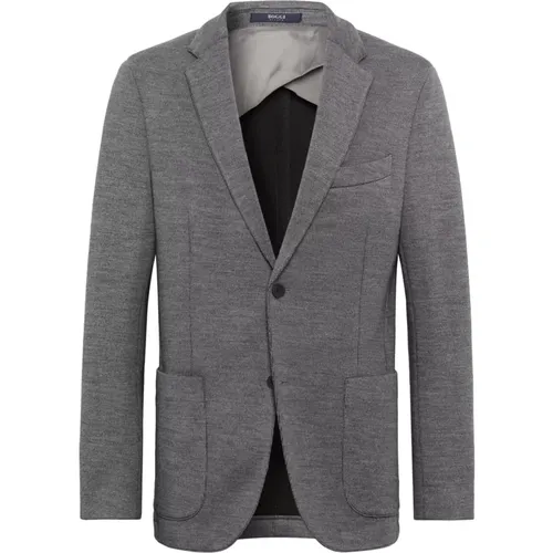 Woll-Jersey-Blazer im Stil von Bari , Herren, Größe: L - Boggi Milano - Modalova