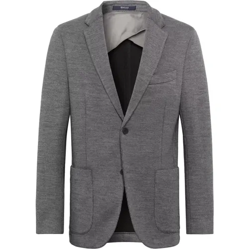 Woll-Jersey-Blazer im Stil von Bari , Herren, Größe: XL - Boggi Milano - Modalova