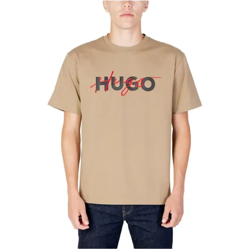 Printed Mens T-Shirt , male, Sizes: XL, L - Hugo Boss - Modalova