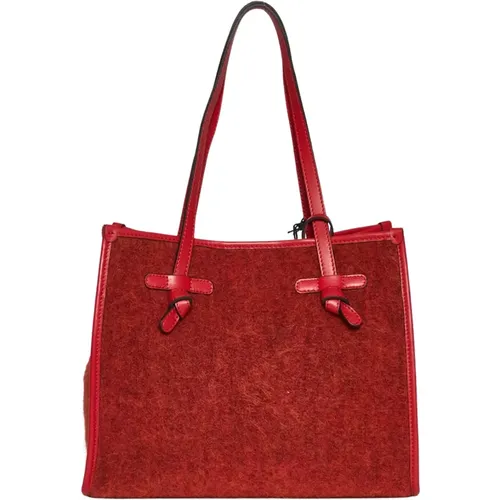 Mohair Fabric Marcella Shoulder Bag , female, Sizes: ONE SIZE - Gianni Chiarini - Modalova