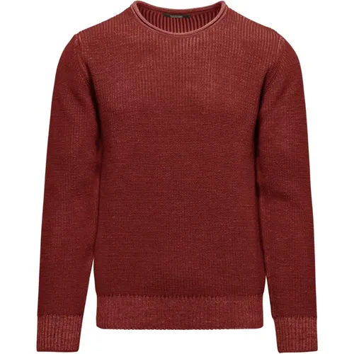 Ribbed Wool Blend Crewneck Sweater , male, Sizes: XL, 2XL, L, M - BomBoogie - Modalova