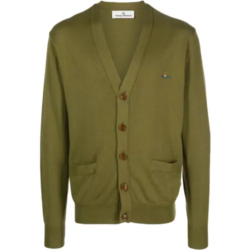 Sage Man Cardigan , male, Sizes: L, XL, M - Vivienne Westwood - Modalova