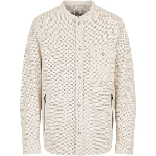 Collarless Light Jacket , male, Sizes: XL, L - Emporio Armani - Modalova