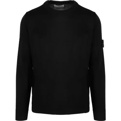 Merino Wool Crewneck Sweater Fw23 , male, Sizes: L - Stone Island - Modalova