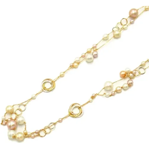 Pre-owned Pearl necklaces , female, Sizes: ONE SIZE - Cartier Vintage - Modalova