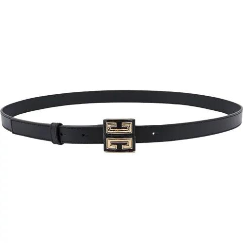 Leather Belt with Metal Buckle , female, Sizes: 85 CM, 80 CM - Givenchy - Modalova