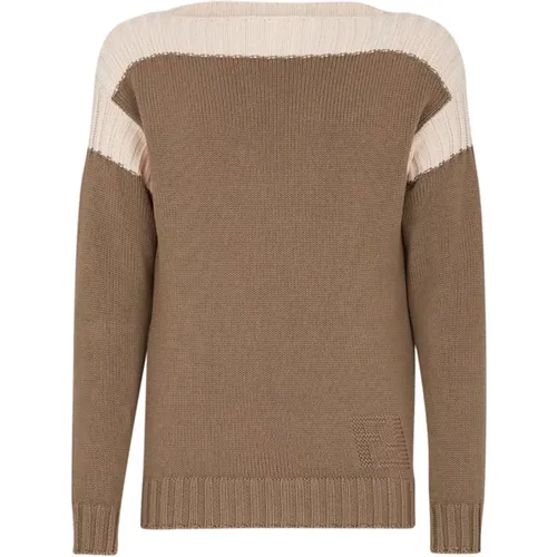 Beige Cotton Pullover Sweater , male, Sizes: M, S, L - Fendi - Modalova