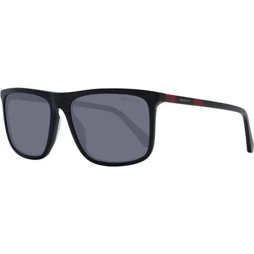 Schwarze quadratische Sonnenbrille mit grauen Gläsern - Gant - Modalova