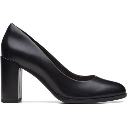 Schwarze Court Pumps für Frauen , Damen, Größe: 39 EU - Clarks - Modalova