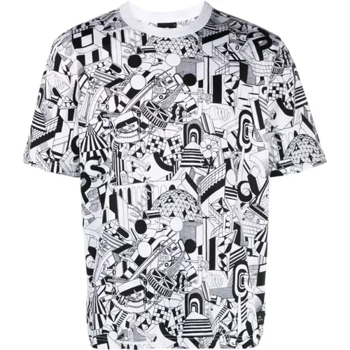 T-Shirt mit Grafischem Druck in Weiß - PS By Paul Smith - Modalova