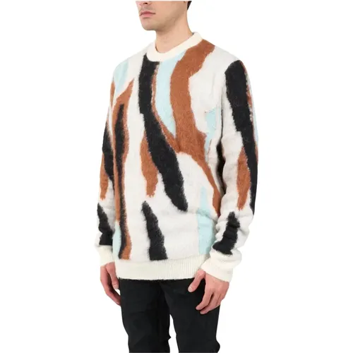 Patterned Sweater , male, Sizes: L, M, XL, 2XL - Salvatore Santoro - Modalova